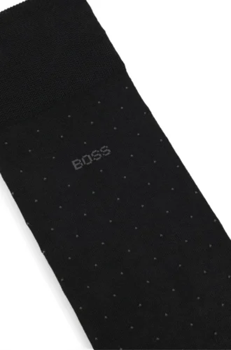Regular-length socks in a mercerized cotton blend