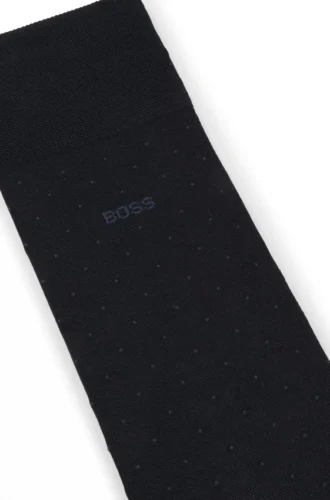 Regular-length socks in a mercerized cotton blend