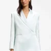 Relaxed-fit blazer in soft sateen Relaxed-fit blazer in soft sateen