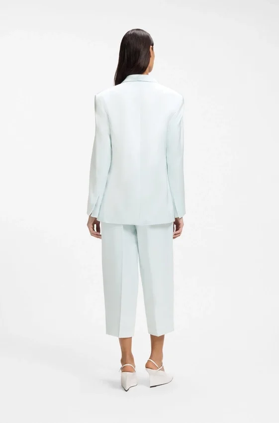Relaxed-fit blazer in soft sateen Relaxed-fit blazer in soft sateen