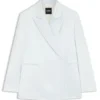 Relaxed-fit blazer in soft sateen Relaxed-fit blazer in soft sateen