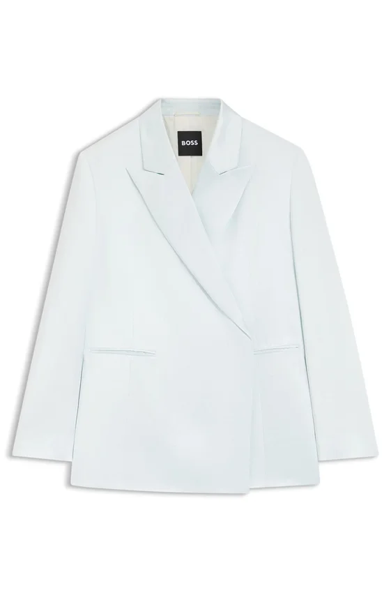 Relaxed-fit blazer in soft sateen Relaxed-fit blazer in soft sateen