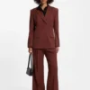 Relaxed-fit blazer in stretch fabric