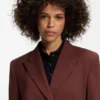 Relaxed-fit blazer in stretch fabric