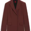 Relaxed-fit blazer in stretch fabric
