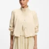 Relaxed-fit blazer with balloon hem Relaxed-fit blazer with balloon hem