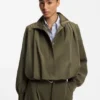 Relaxed-fit blazer with balloon hem Relaxed-fit blazer with balloon hem