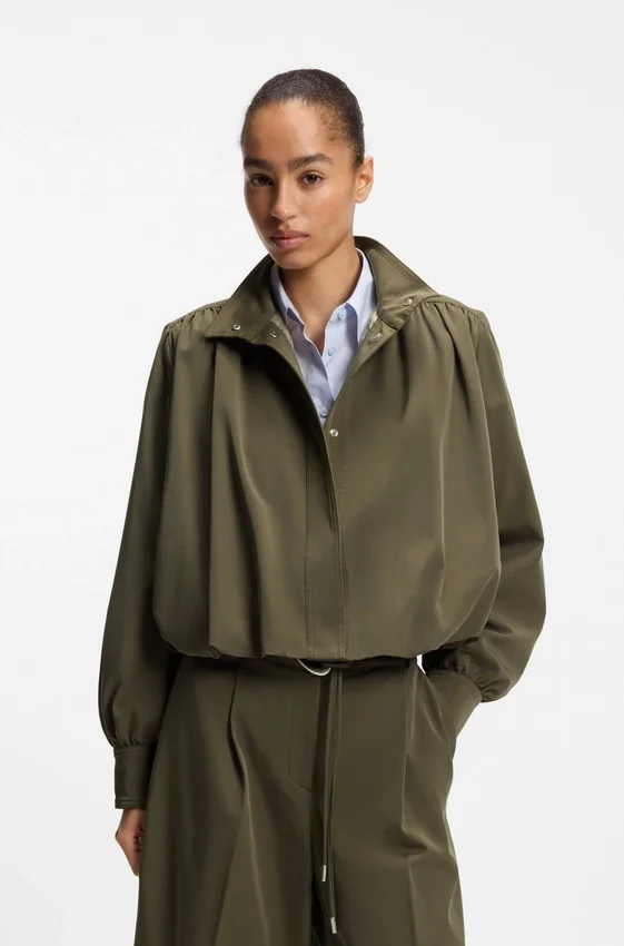 Relaxed-fit blazer with balloon hem Relaxed-fit blazer with balloon hem