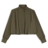 Relaxed-fit blazer with balloon hem Relaxed-fit blazer with balloon hem