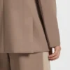 Relaxed-fit blazer with colour-blocked lapel Relaxed-fit blazer with colour-blocked lapel
