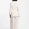 Relaxed-fit blazer with D-ring belt