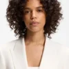 Relaxed-fit blazer with D-ring belt