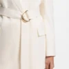 Relaxed-fit blazer with D-ring belt
