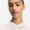 Relaxed-fit blouse in cotton muslin Relaxed-fit blouse in cotton muslin