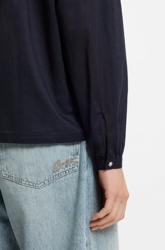 Relaxed-fit blouse in cotton muslin Relaxed-fit blouse in cotton muslin