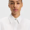Relaxed-fit blouse in cotton poplin Relaxed-fit blouse in cotton poplin