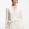 Relaxed-fit blouse in sandwashed silk Relaxed-fit blouse in sandwashed silk