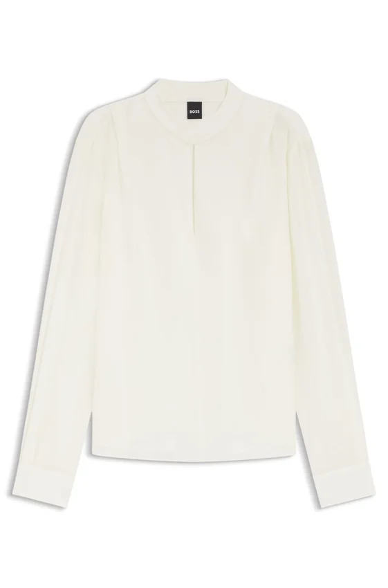 Relaxed-fit blouse in sandwashed silk Relaxed-fit blouse in sandwashed silk