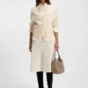 Relaxed-fit blouse in washed silk Relaxed-fit blouse in washed silk