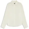 Relaxed-fit blouse in washed silk Relaxed-fit blouse in washed silk