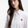 Relaxed-fit blouse with heart logo Relaxed-fit blouse with heart logo