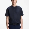 Relaxed-fit cotton-jersey T-shirt with logo print
