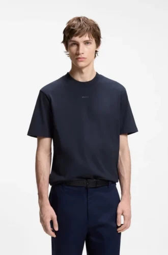 Relaxed-fit cotton-jersey T-shirt with logo print