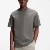 Relaxed-fit cotton-jersey T-shirt with logo print