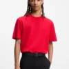 Relaxed-fit cotton-jersey T-shirt with logo print