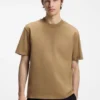 Relaxed-fit cotton-jersey T-shirt with logo print