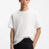 Relaxed-fit cotton-jersey T-shirt with logo print