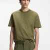 Relaxed-fit cotton-jersey T-shirt with logo print