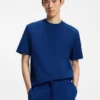 Relaxed-fit cotton-jersey T-shirt with logo print