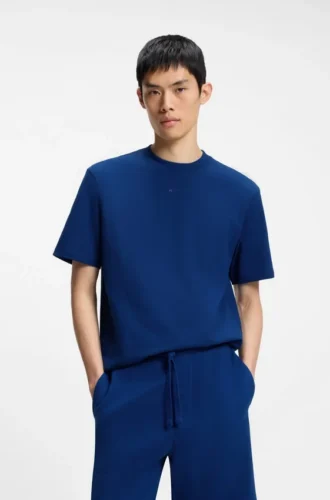 Relaxed-fit cotton-jersey T-shirt with logo print