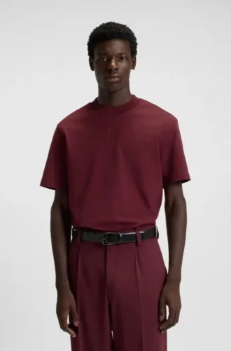 Relaxed-fit cotton-jersey T-shirt with logo print