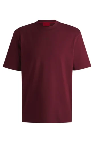 Relaxed-fit cotton-jersey T-shirt with logo print
