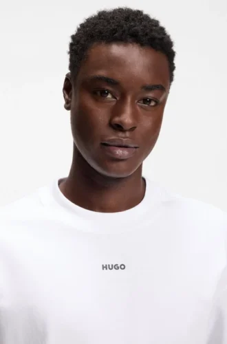 Relaxed-fit cotton-jersey T-shirt with logo print
