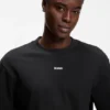 Relaxed-fit cotton-jersey T-shirt with logo print