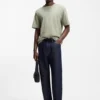 Relaxed-fit cotton-jersey T-shirt with logo print