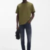 Relaxed-fit cotton-jersey T-shirt with logo print
