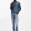 Relaxed-fit cotton-jersey T-shirt with logo print