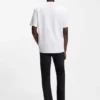 Relaxed-fit cotton-jersey T-shirt with logo print