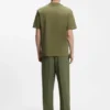 Relaxed-fit cotton-jersey T-shirt with logo print