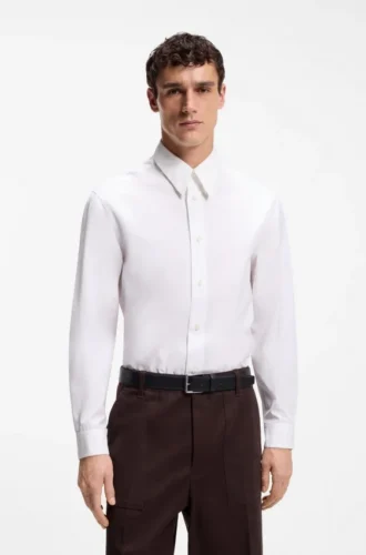 Relaxed-fit cotton-poplin shirt