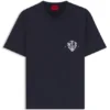 Relaxed-fit cotton T-shirt with anchor pocket print