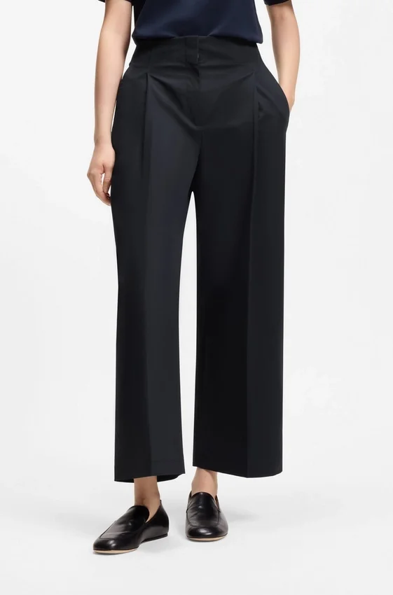 Relaxed-fit culottes in stretch cotton Relaxed-fit culottes in stretch cotton
