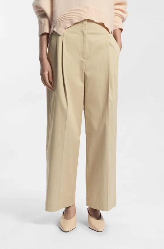 Relaxed-fit culottes in stretch cotton Relaxed-fit culottes in stretch cotton