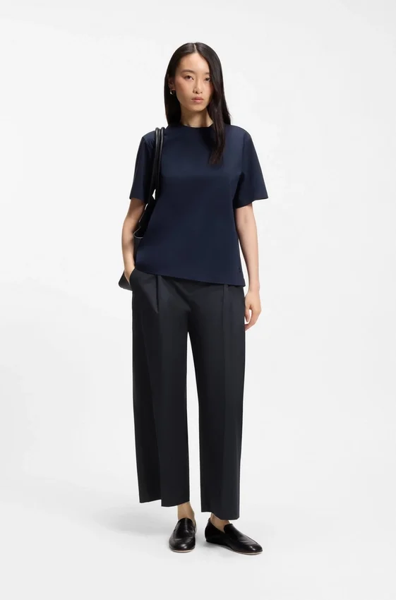 Relaxed-fit culottes in stretch cotton Relaxed-fit culottes in stretch cotton