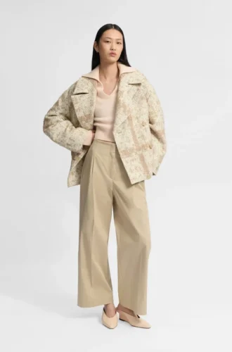 Relaxed-fit culottes in stretch cotton
