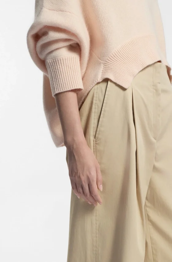 Relaxed-fit culottes in stretch cotton Relaxed-fit culottes in stretch cotton